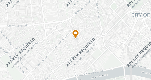 Map showing Elystan Street