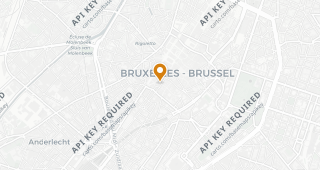Map showing Manneken Pis Café