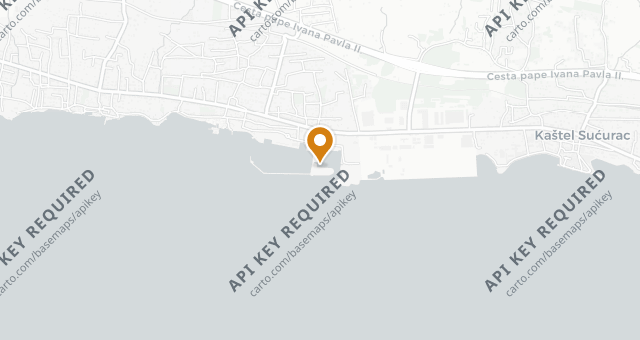 Map showing Spinnaker Marina Kaštela