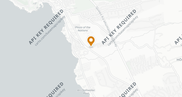 Map showing Jackie Rey's Kailua-Kona