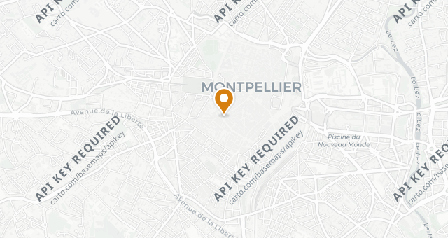 Map showing Le Bistro Urbain