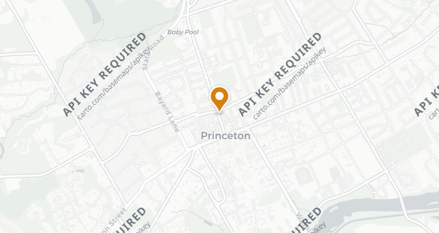 Map showing Witherspoon Grill