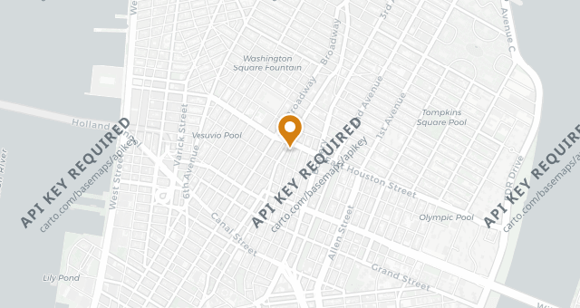 Map showing Torrisi Bar & Restaurant
