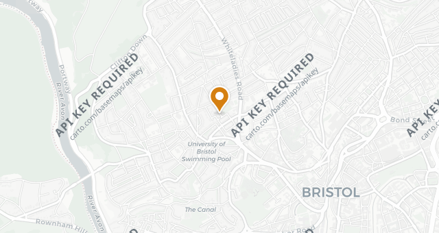 Map showing Bristol Lido