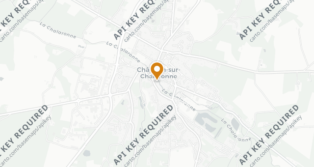 Map showing Les Jardins de la Tour
