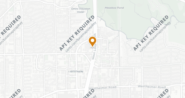 Map showing Mastro's Steakhouse at the Post Oak Hotel