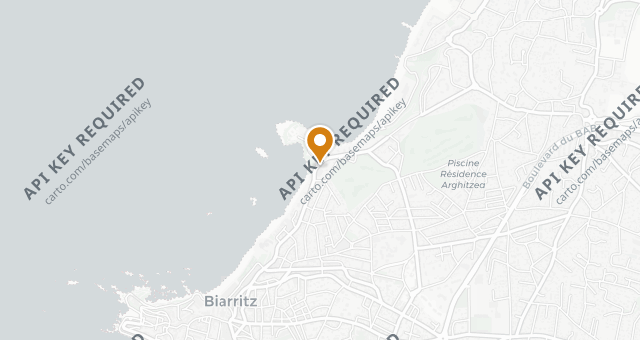 Map showing Frenchie Biarritz