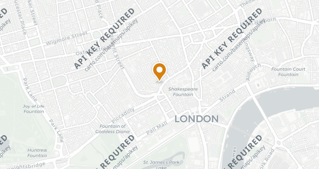 Map showing Simpson's in The Strand