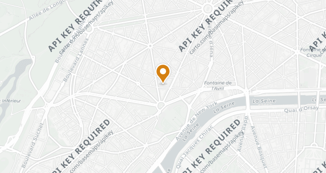 Map showing Chez Martine