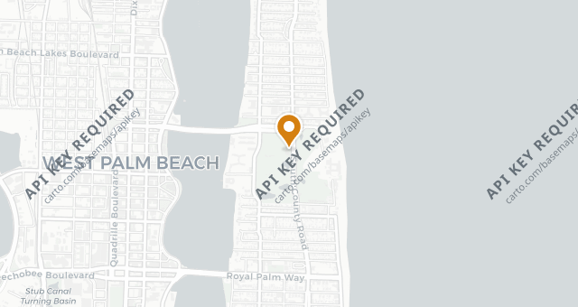 Map showing Flagler Steakhouse