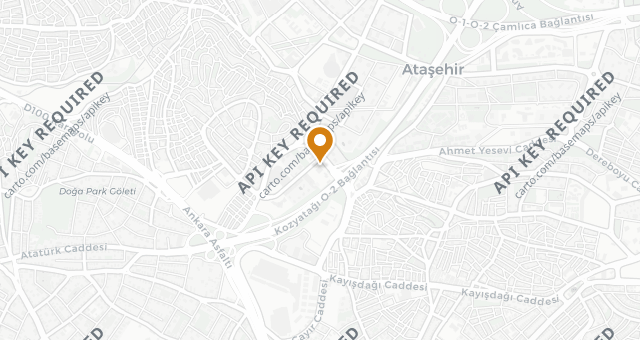 Map showing Sahan Ataşehir