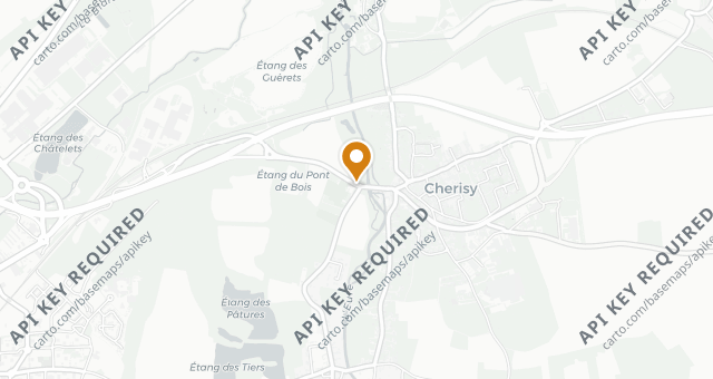 Map showing Le Vallon de Chérisy