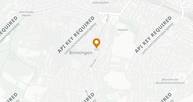 Map showing Schloss Binningen