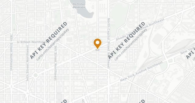Map showing The Red Hen