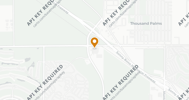 Map showing The Steakhouse at Agua Caliente Resort Casino Spa Rancho Mirage
