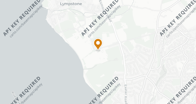 Map showing Lympstone Manor