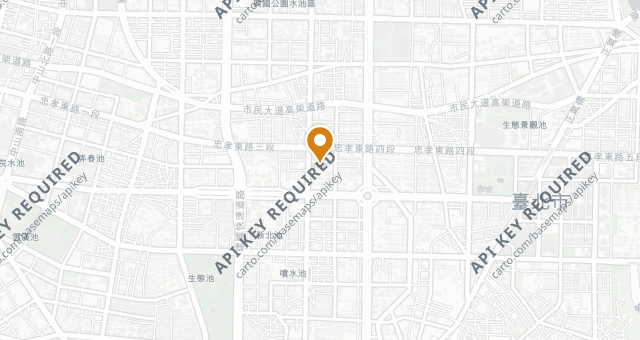 Map showing Little Tree Food (Da'an Road)