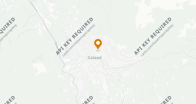 Map showing Gstaad Palace