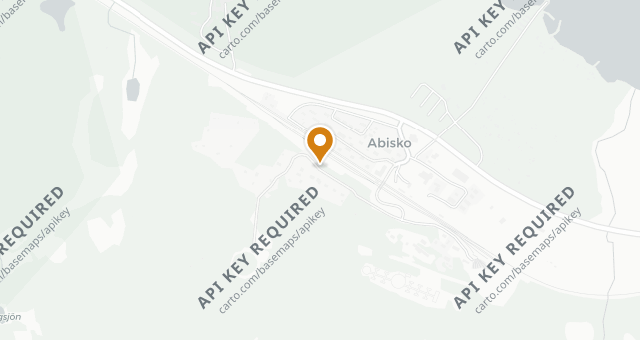 Map showing Brasserie Fjällköket på Abisko Mountain Lodge