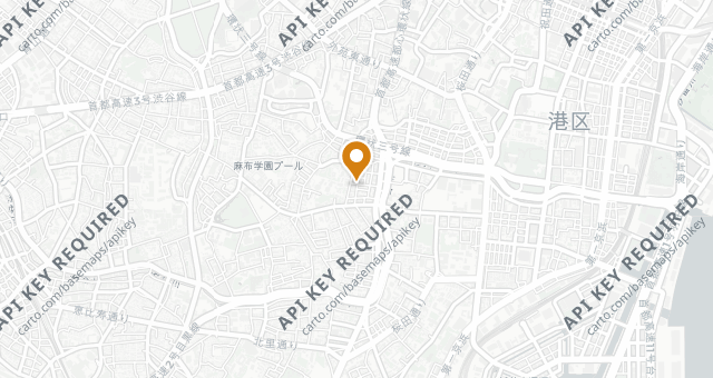 Map showing Azabujuban Fukuda