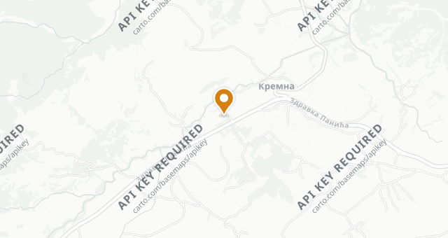 Map showing RESTORAN RADGOST