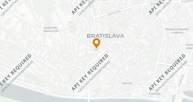 Map showing Štefánka by Pulitzer