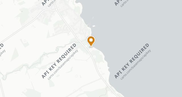 Map showing Melsted Badehotel