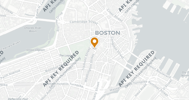 Map showing Boston Chops