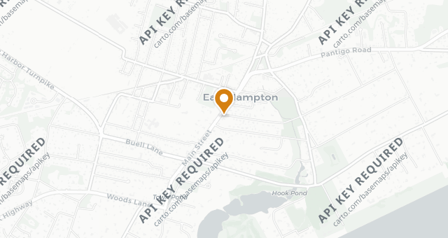Map showing The Palm East Hampton