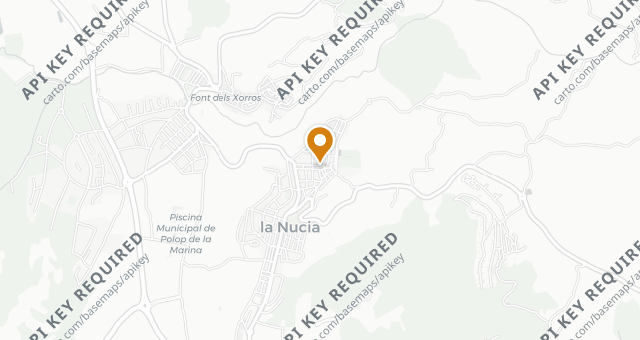 Map showing El Xato