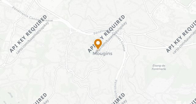Map showing L'Amandier de Mougins