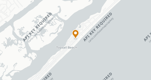 Map showing Beach Shop and Grill