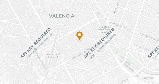 Map showing 2 Estaciones
