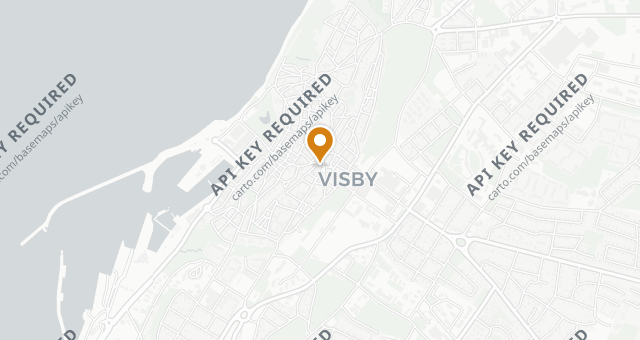 Map showing Krönet By Visby