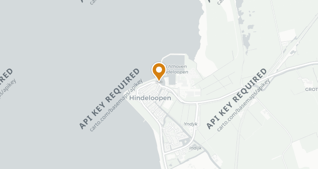 Map showing De Hinde
