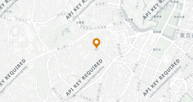 Map showing Akasaka Kappo Washi