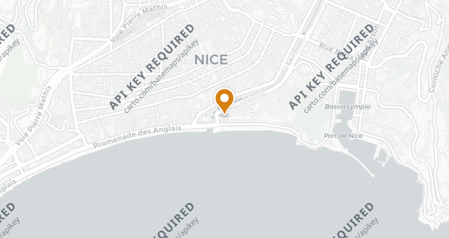 Map showing Beau-Rivage Hotel