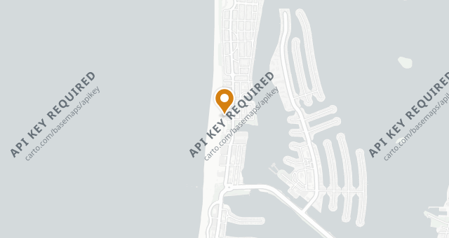 Map showing Palm Pavilion Beachside Grill & Bar