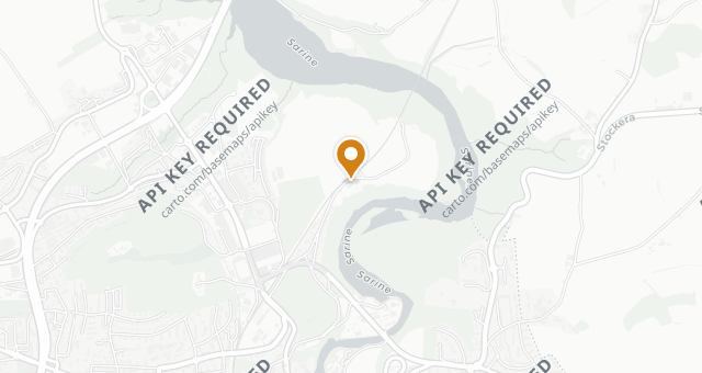 Map showing Auberge Aux 4 Vents