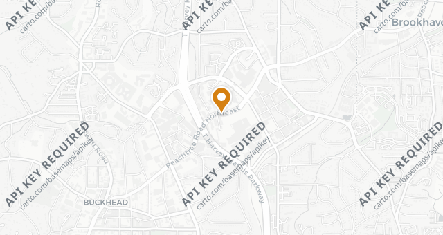 Map showing The Palm Atlanta