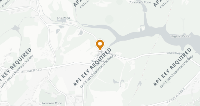 Map showing Bluebells Restaurant