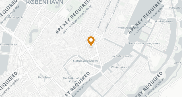 Map showing Kong Hans Kælder