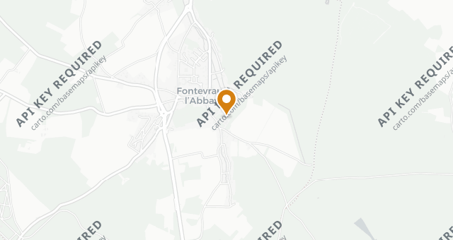 Map showing Fontevraud L'Ermitage