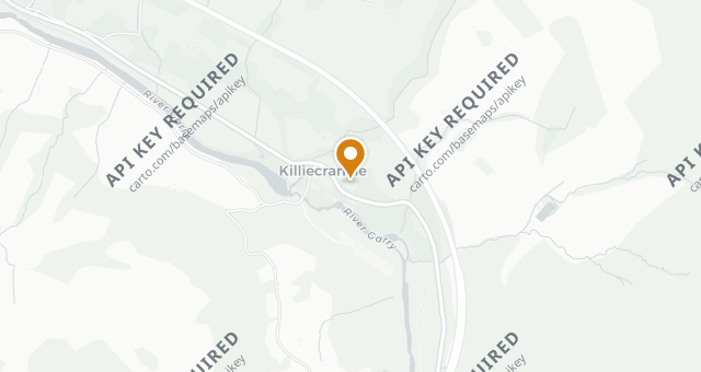 Map showing Killiecrankie House