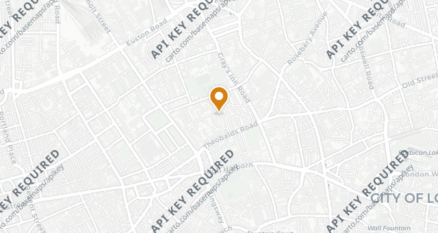 Map showing Honey & Co