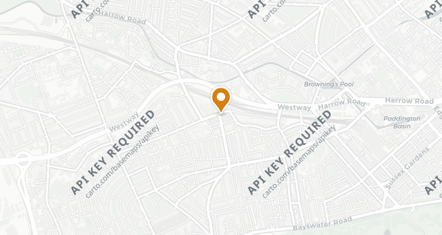 Map showing 104 Restaurant
