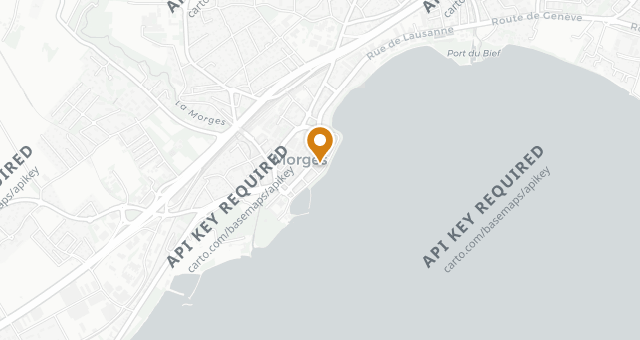 Map showing Restaurant Casino de Morges