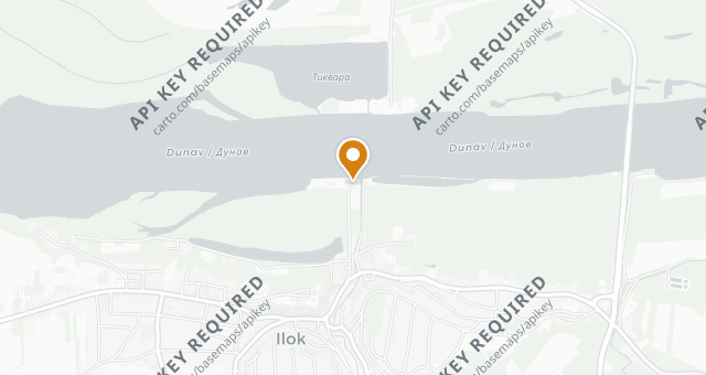 Map showing Hotel Dunav