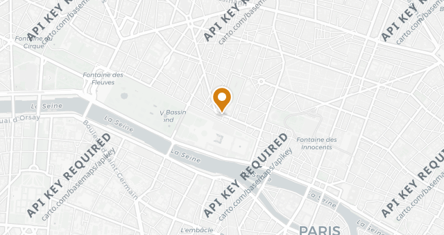 Map showing Brasserie du Louvre