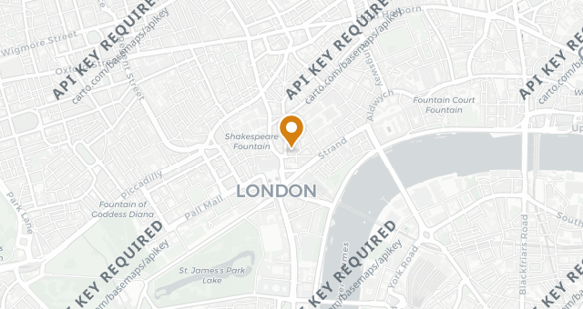 Map showing Bancone Covent Garden